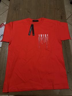 Red Amiri Drip Shirt Size S,M,L,XL,2XL Available