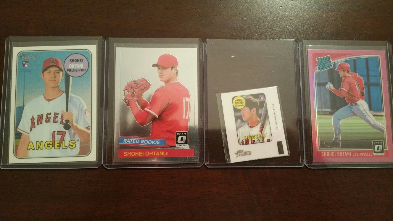 Shohei Ohtani Rookie Baseball Card Lot: