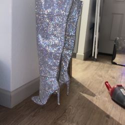 Rhinestone Thigh High 