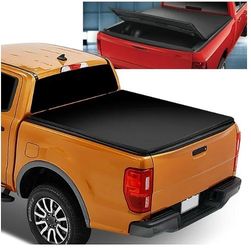 LA Zona Auto Parts 19 To 2024 Ford Ranger 5 Feet Roll Up Tonneau Cover Cubierto Tapa Para Troka Enrollada Viny