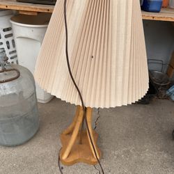 Antique Wood Lamp