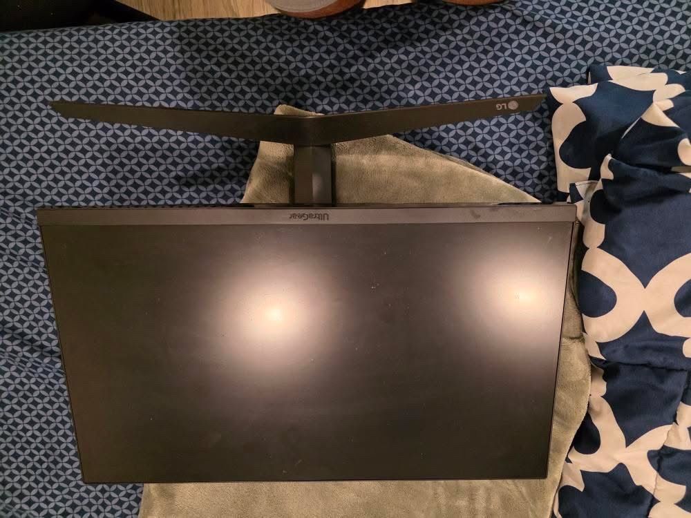 Monitor and keyboard