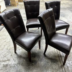 Leather Table Chairs