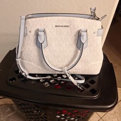 Michael Kors Handbag Blue And White  Size M/L