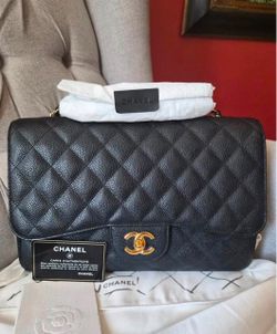 Chanel Classic Flap Bag Black Caviar