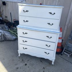 Antique Dresser Tall Dresser Upright Rolling 
