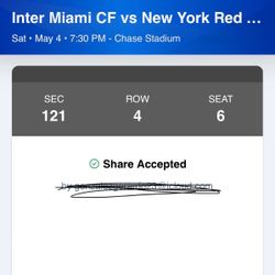 Inter Miami Tickets Sideline row 4