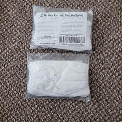 New White Fabric 100% Cotton Mask ** In Cicero 