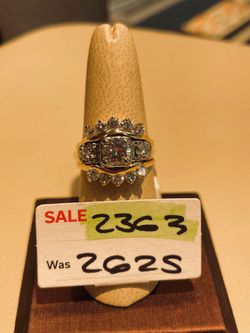 14k Gold Cluster Ring