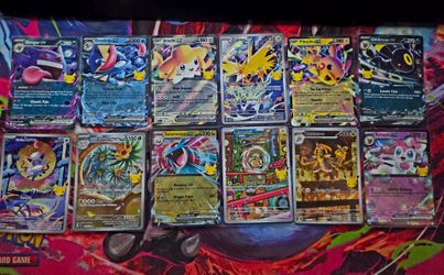 Pokemon 30th anniversary ir and ex cards singles