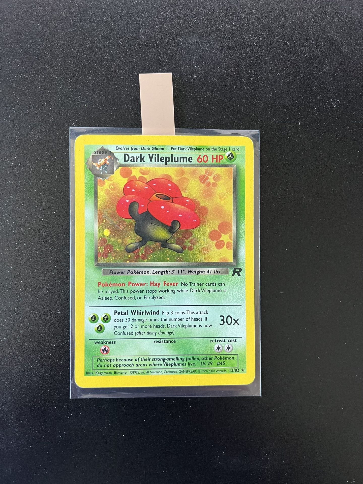 Dark Vileplume - Holographic Team Rocket Pokemon Card #2