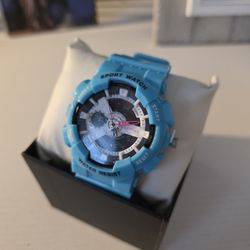 Activa Pixel Blue Curacao X Invicta Digital Unisex Watch - 50mm, Blue (ACW499-011)