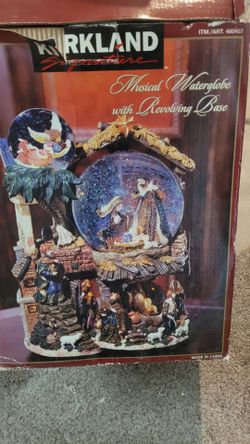 Kirkland Signature Musical Waterglobe with Revolving Base (featuring a nativity scene)