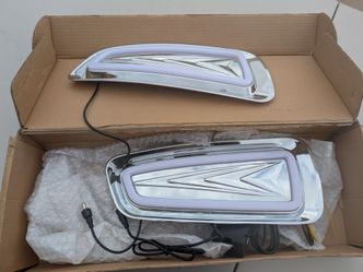 LED Daytime Running Lights – Chrome DRL Light Set – 2 Pieces