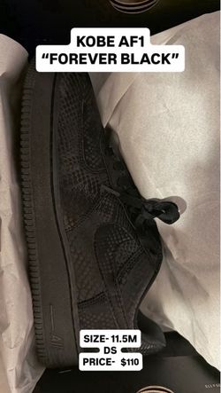 Nike Kobe AF1 Forever Black Size 11.5