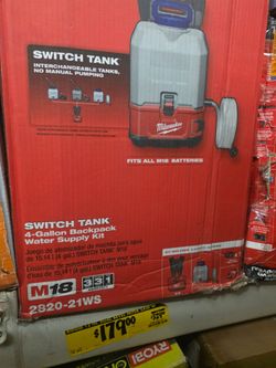 Shop Milwaukee M18 18-Volt 4 Gal. Lithium-Ion Cordless Switch Tank Backpack Water Supply  tool only new