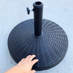 BRAND NEW $45 Heavy Umbrella Base 20 Inches Round 55lbs Patio Stand Outdoor Garden Market
