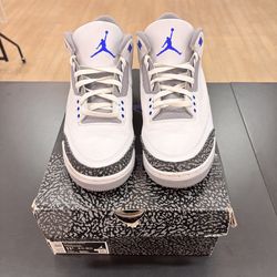 Used Jordan 3 Racer Blue