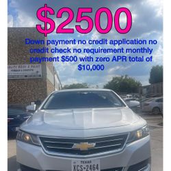2018 Chevrolet Impala No Credit Check No Requirements