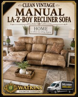 🛋️ Vintage La-Z-Boy Manual Reclining Sofa – Clean, Comfortable & Budget Friendly! 🛋️