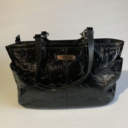 Coach Gallery Embossed Patent Bag