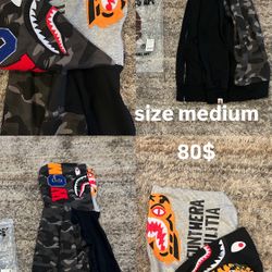 Bape hoodie double hood