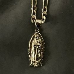 14k Gold Played Virgin Mary Chain