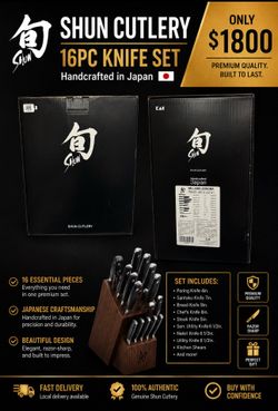 BRAND NEW 16 PIECE SHUN CUTLERY KIFE SET