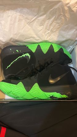 kyrie 4 black/rage green