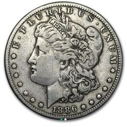 1886-Morgan Silver Dollar 