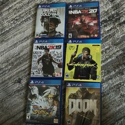 PS4 games great conditions