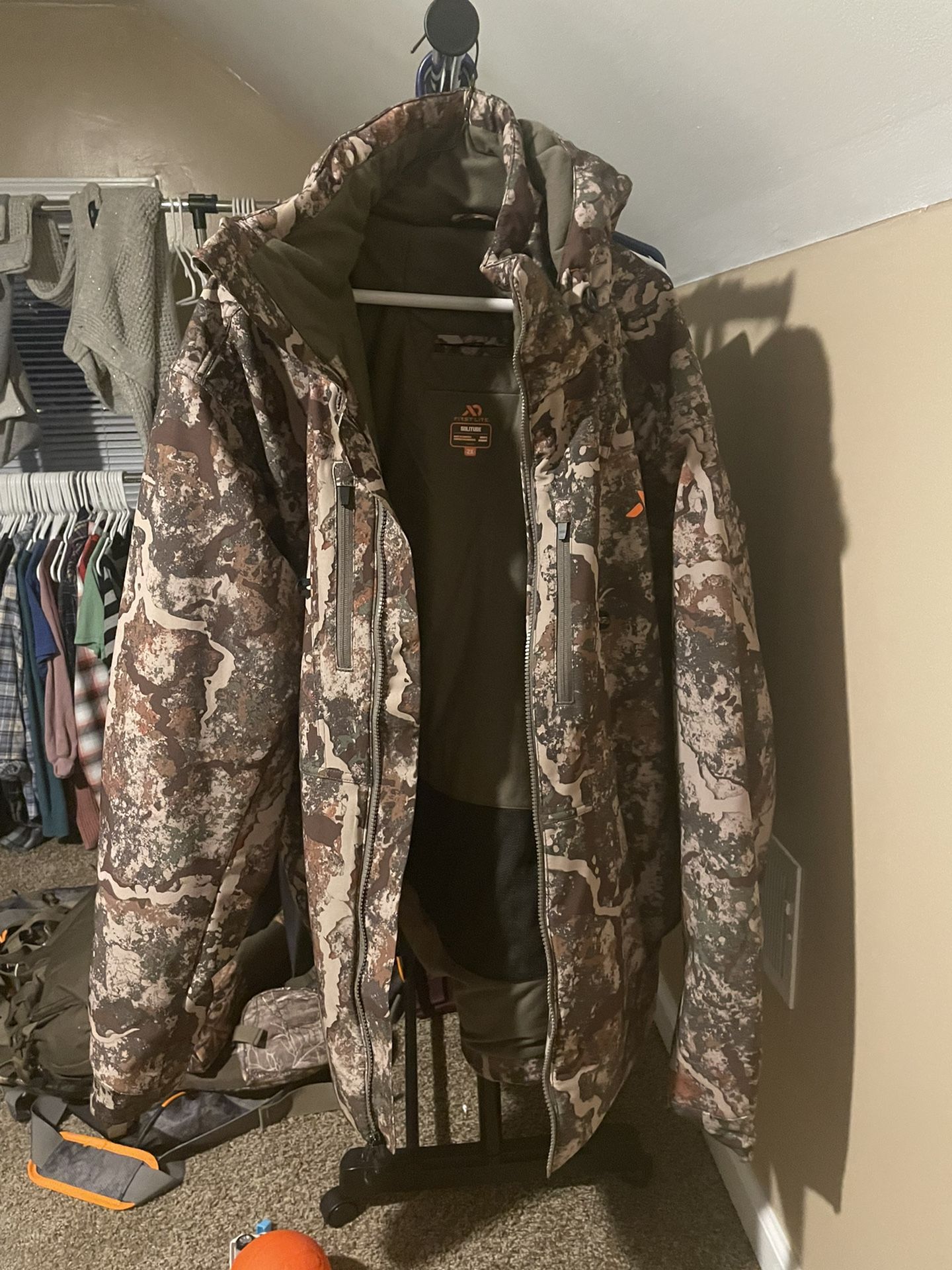 First Lite Insulated Solitude Jacket - 2XL Specter Camo Pattern