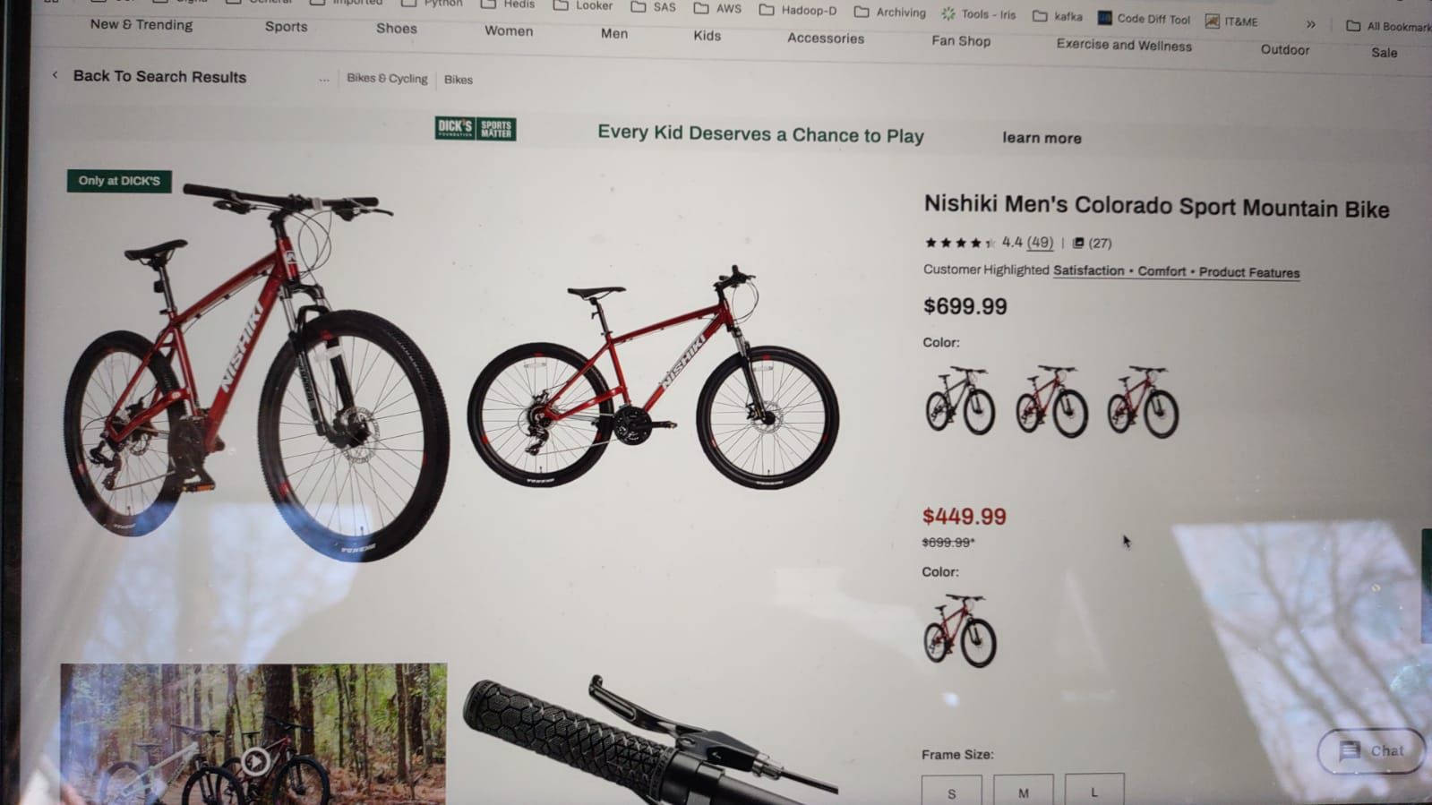 A brand new adult bicycle (hardly used)