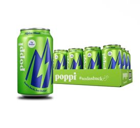 Poppi Alpine Blast Prebiotic Soda, 12 fl oz, 12-pack