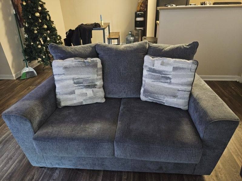 New Grey sofa and love seat! Best deal you can get for 2 PERFECT CONDITION COUCH