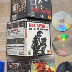 Max Payne, 2: The Fall of Max Payne, 3 PS2 PS3 Case Inserts
