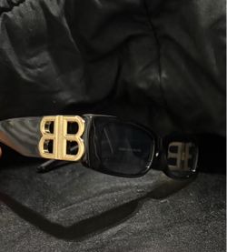 Balenciaga BB Sunglasses Black Gold