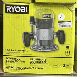 Ryobi 1-1/2 Peak HP Router (New)
