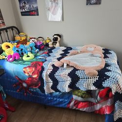 Twin Bed Matress and Frame