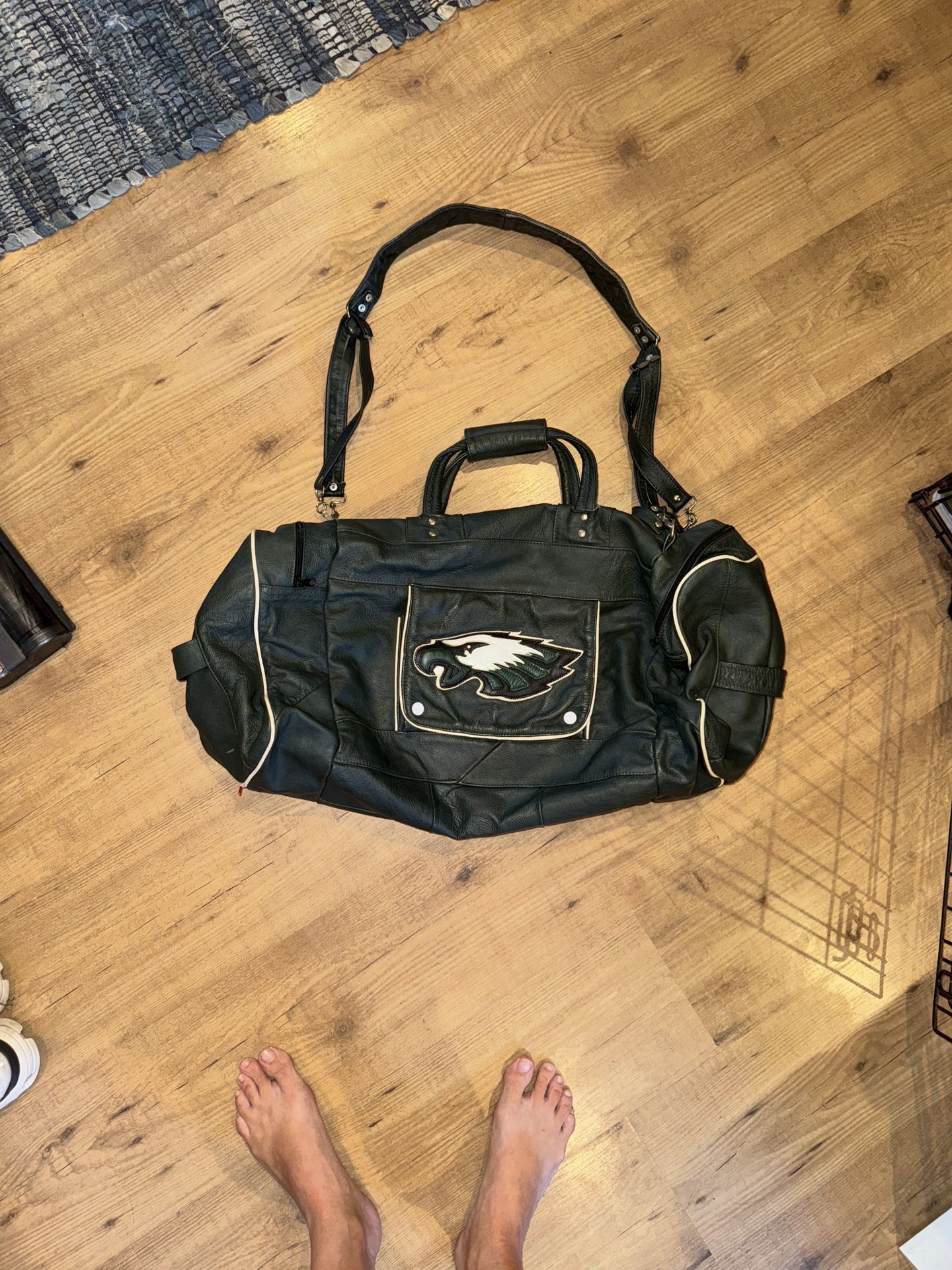 Philadelphia Eagles Leather Duffle Bag
