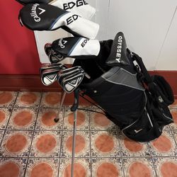 Complete Callaway Edge ALL Stiff shafts Golf Set Std. men’s RH w/ Callaway stand bag