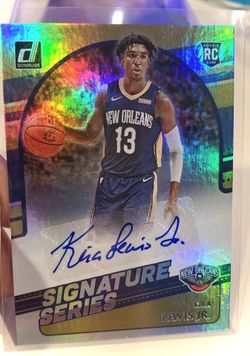 2020-21 Donruss Signature Series Kira Lewis JR Auto