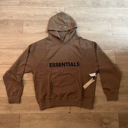Fear Of God Essentials Pullover Taupe Hoodie 