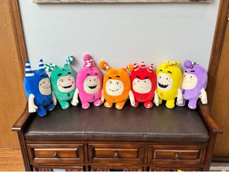 Cute Oddbods Plush Cartoon toy Doll Bundle of 7