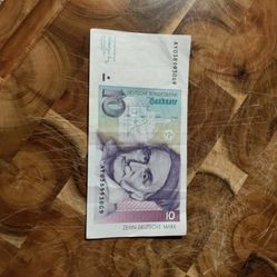 One German 10$ Duetche Bill 