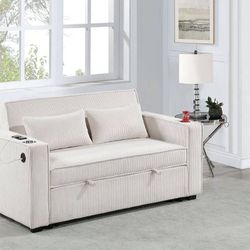 Sleeper Sofá W Cup Holders And USB