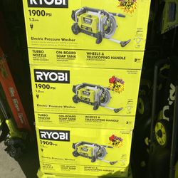 Brand New Ryobi 1900 Psi Pressure Washer $85 Each New In Box 