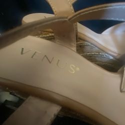 Venus Wedge Tan Heels 