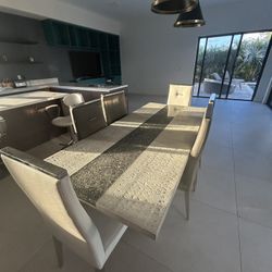 Dining Room table with set of 8 chairs 