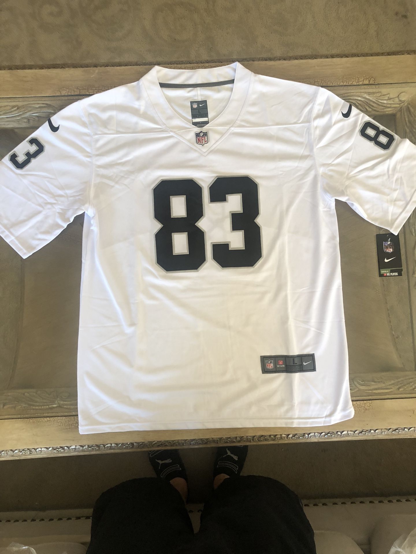 Darren Waller Jersey NEW Mens Large White Las Vegas Raiders